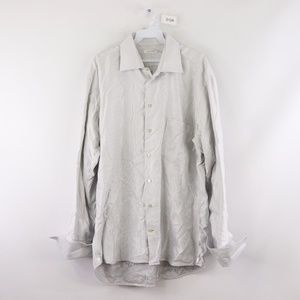 Alberto Danelli Mens Large 16.5 Dress Shirt White